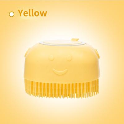 China Viable Silicone Dog Bath Massage Brush Cat Bathroom Cleaning Tools Comb Pet Dog Shampoo Dog Beauty for sale