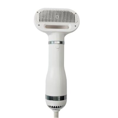 China Viable 2 in 1 Pet Hair Dryer Pet Grooming Hair Dryer with Molding Slicker Brush Animals Bath Small for sale