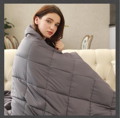 China 100% anti-static bamboo heavyweight blanket for adult use. Heavy blanket in cooling belt for sleeping comfort for sale