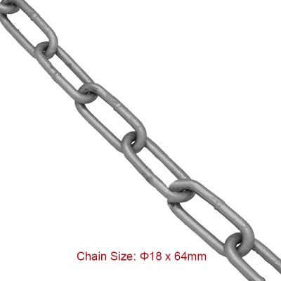 China Conveyor Chain SCIC Fishing Chains 18*64mm DIN763, DIN764, DIN766 Aquaculture Mooring Chain for sale