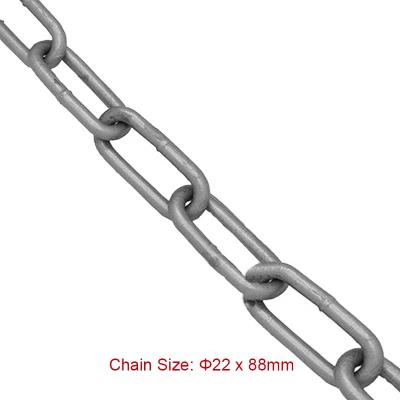 China Conveyor Chain SCIC Fishing Chains 22*88mm DIN763, DIN764, DIN766 Aquaculture Mooring Chain for sale