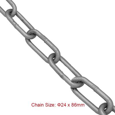 China Conveyor Chain SCIC Fishing Chains 24*86mm DIN763, DIN764, DIN766 Aquaculture Mooring Chain for sale