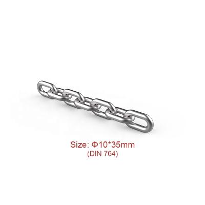 China Bucket Elevator SCIC Conveyor And Elevator Chains 10*35mm Round Steel Link Chain DIN 764 (G30 & G50) for sale