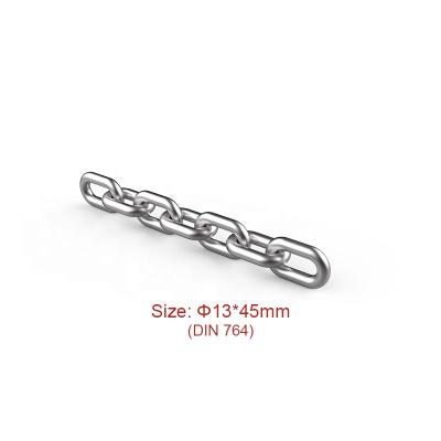 China Bucket Elevator SCIC Conveyor And Elevator Chains 13*45mm Round Steel Link Chain DIN 764 (G30 & G50) for sale