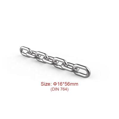 China Bucket Elevator Conveyor And Elevator Chains 18*63mm Round Steel Link Chain DIN 764 (G30 & G50) for sale