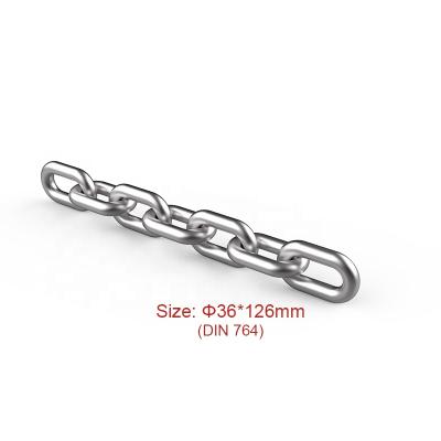 China Bucket Elevator SCIC Conveyor And Elevator Chains 36*126mm Round Steel Link Chain DIN 764 (G30 & G50) for sale