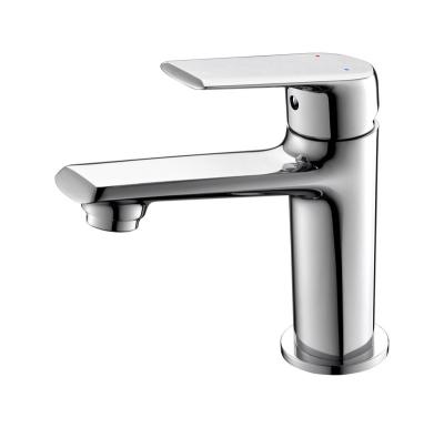 China Modern Modern Chrome Plated One-Handle Zinc Alloy Handle, Stainless Steel Hot And Cold Adjustable Basin Faucet for sale