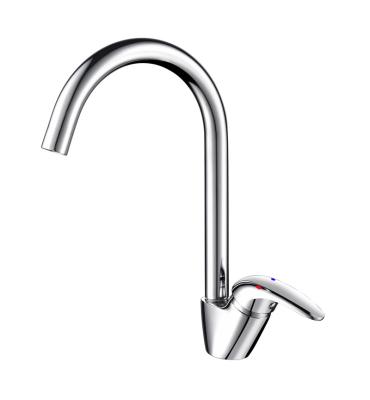 China Modern faucet high quality chrome plated hot and cold water mixing faucet basin household kitchen faucet for sale