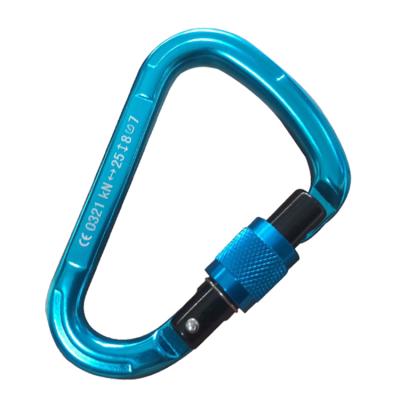 China Outdoor Climbing Heavy Duty Pear Shaped Custom Locking Climbing 25KN Activity Carabiner Wholesale for sale