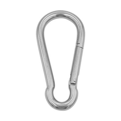 China Heavy Industry Carabiner Mini Stainless Steel 316 Heavy Duty Small Hook And Eye Pear Shaped Band for sale