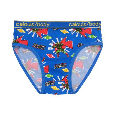 China Antibacterial underwear for boys cute printing cartoon boxer underwear for boys for sale