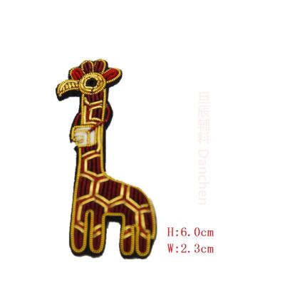 China Wholesale Cheap Custom 3D India Badges Patches Handmade Bullion Patch Embroidered Badge for sale