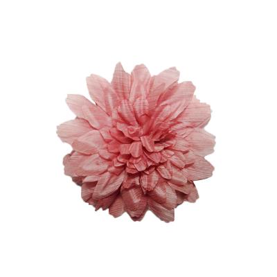 China Clothing Accessories Chiffon Fabric Handmade Flowers Wedding Decoration Children Flower Headband Dress Brooch Flower for sale