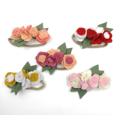 China Garment China Top Accessory Supplier Tied Lace To Trim Small Iron On Patches Hand Made Flowers Of Wool for sale