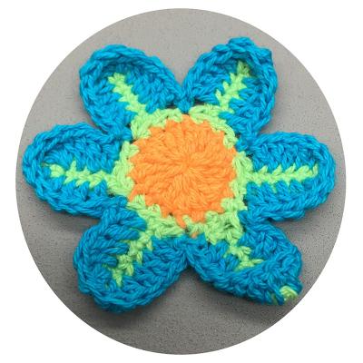 China Wholesale Price 3D Hand Embroidery Handmade Small Crochet Flowers Trim Designs for sale