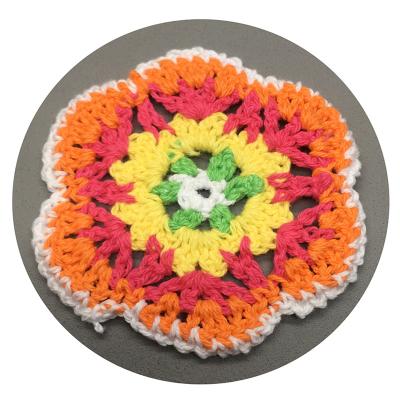 China wholesale price 3d pvc 3d patch custom printed patches crochet handmade flower for sale