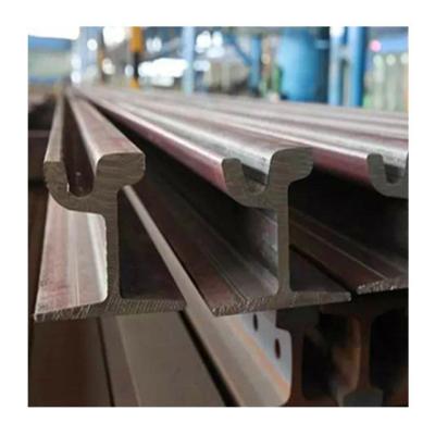 China 59R2 60R2 tram steel rail Baotou Steel U71Mn U75V grooved steel rail/channel rail for urban trams for sale