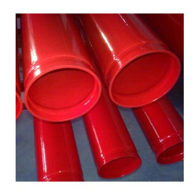 China Hot rolled DN200 gi pipe epoxy coated carbon steel fire sprinkler pipes with red painted for sale