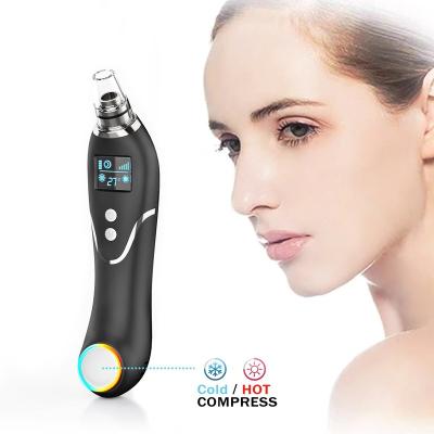 China Portable Facial Vacuum Remover Vacuum Blackhead Remover Acne Pimple Remover Acne Treatment Beauty Instrument Hot Cold for sale