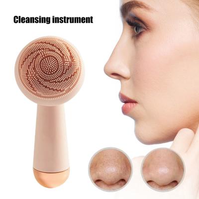 China Acne Treatment Private Label Exfoliating Spa Face Electric Cleanser Pore Cleansing Blackhead Removal Deep Skin Massager Brush for sale