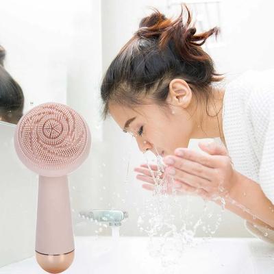 China Acne Treatment Amazon Waterproof Electric Face Wash Machine Skin Massager Hot Tender Cleaning Brush for sale