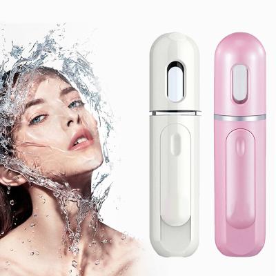 China Electric Portable Ultrasonic Facial Moisturizer Wholesale Face Steamer Nano Mister Sprayer for sale