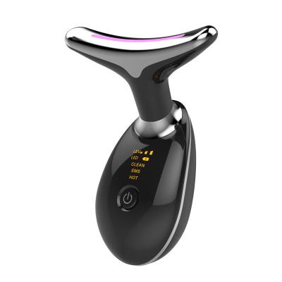 China Anti-Puffiness Home Use Beauty Device Face Massager Facial Massage Tool Face Lifting V-Shape Face Neck Massager Anti Aging for sale