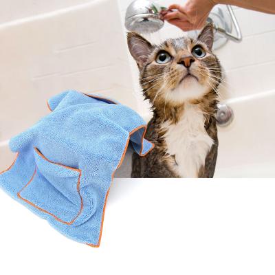 China Viable Towels Wholesales Dogs Cleaning Bath Microfiber Dog Towel Absorbent Microfiber Dog Bath Towel for sale