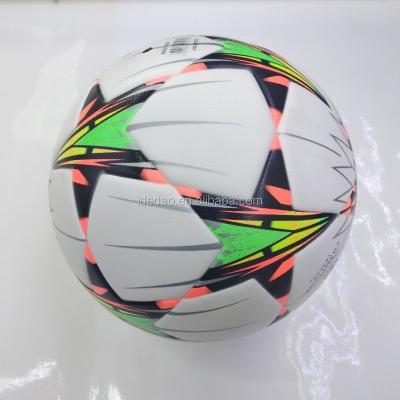 China Professional Soccer Outdoor Exercising Soccer Ball / Match Top Quality PU Leather Hand Stitched Football for sale