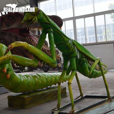 China Amusement park artificial animatronic mantodea life size animatronic animal model for sale