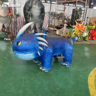 China Outdoor Playground Dinosaur Toy Car Electric Dinosaur Toy Blue Cars for sale