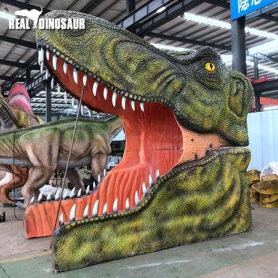 China Sunproof Waterproof Jurassic World Dinosaur Door For Fun Dinosaur Model for sale