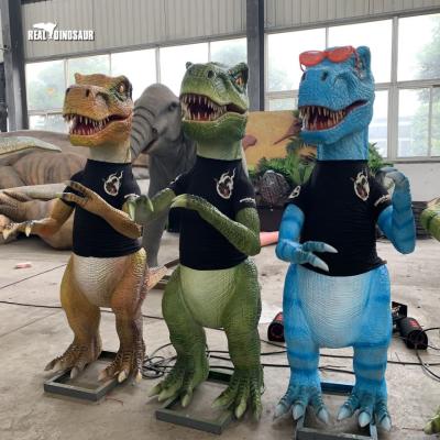 China Water & spray Smog Dinosaur Outdoor Park Cartoon Dinosaur Music Band Animatronic for sale