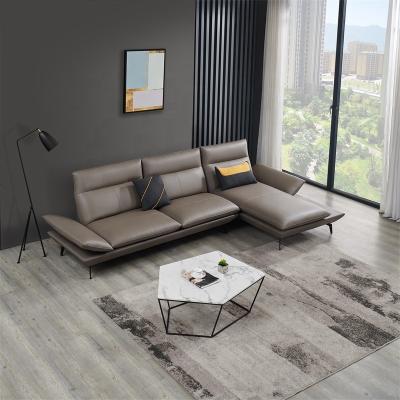 China Single Leather Sectional Sofa Set from Italian Home Sofa Contemporary for sale