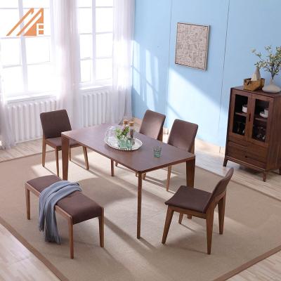 China Modern Dining Table Set Home Furniture Solid Wood Dining Table Chairs Sets for sale