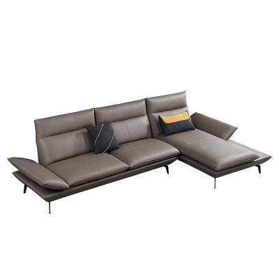 China Sectional Sofas Real Leather Living Room Sofa With Adjustable Armrest From Sofa Factory Wholesale Cute Look for sale