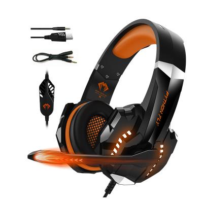 China Hot Selling Headband Led MIC Compatibility Lightweight Flexible Universal Earphone Wired Gaming Earphone for sale