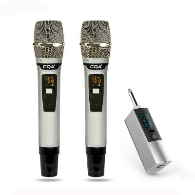 China OEM 06T Handheld Wireless Microphone CQA Professional UHF Handheld Karaoke Wireless Microphone for sale