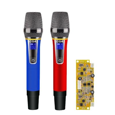 China High Quality Handheld Frequency Microphone CQA Wireless Microphone MIC matel with Speakers PCB for sale