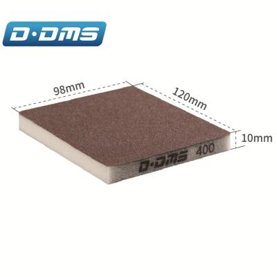 China 98x120x10mm Aluminum Oxide Sponge Abrasive Sanding Block For Paint Sanding 98*120*10mm for sale