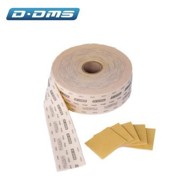 China Flexible Abrasive Sanding Sponge Foam Roll For Polishing Uneven Surface 362X Gold Sandpaper for sale