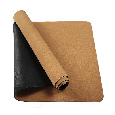 China Foldable/Washable/Waterproof/Soft/100% Custom Yoga Cork Yoga Mat Cork Rubber Natural Rubber Printing Anti-tear Mat Eco Friendly for sale