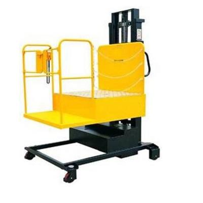 China 4.0 Ton Full-Electric Aerial Order Picker Stacker for sale