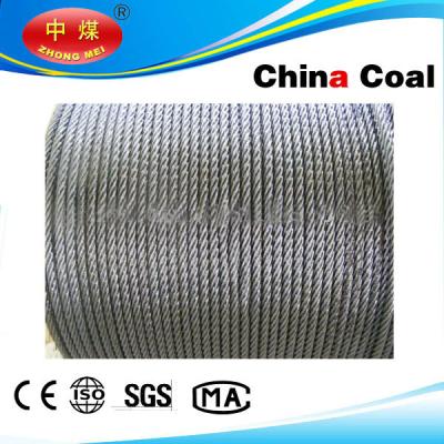 China Stainless, PVC Coated / galvanized, ungalvanized steel wire rope for sale