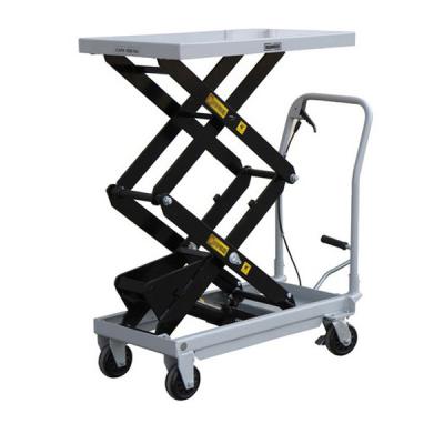 China Mobile Manual Hydraulic Scissor Lift Table Trolley for sale