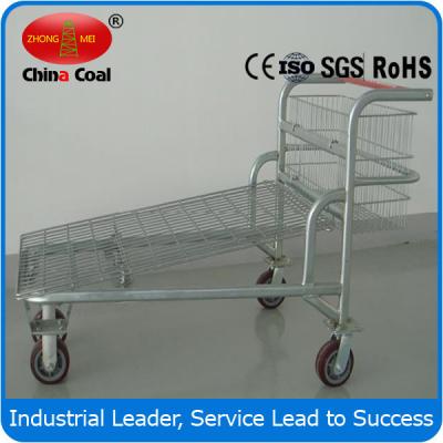 China RH-LH Warehouse cargo flat metal logistic trolley for sale