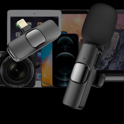 China Mini USB Lapel Microphone 6.5*1.8mm Desktop Vlog 2.4G Wireless Microphone For Video for sale