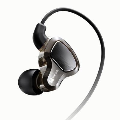 China Professional Dynamic In-ear DJ Driver Headphones Wired Ear Dual Phone Wired Earphone With Stereo Sound for sale