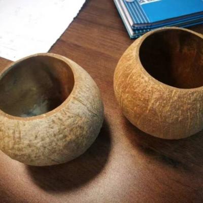 China Wholesale Sustainable Shell Bowl Coconut Shell Bowl Creative Sufficiency Aromatic Coconut Candle for sale