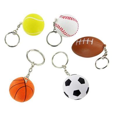 China Europe Hot Sale Promotinal Gifts 3d Rubber Soft PVC Football Customized Key Chain for sale